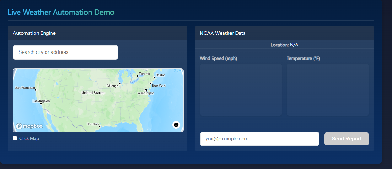 Desktop weather automation preview